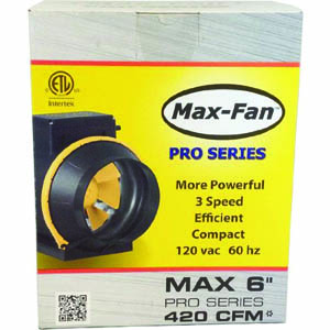 Max Fan Pro Series 6 inch