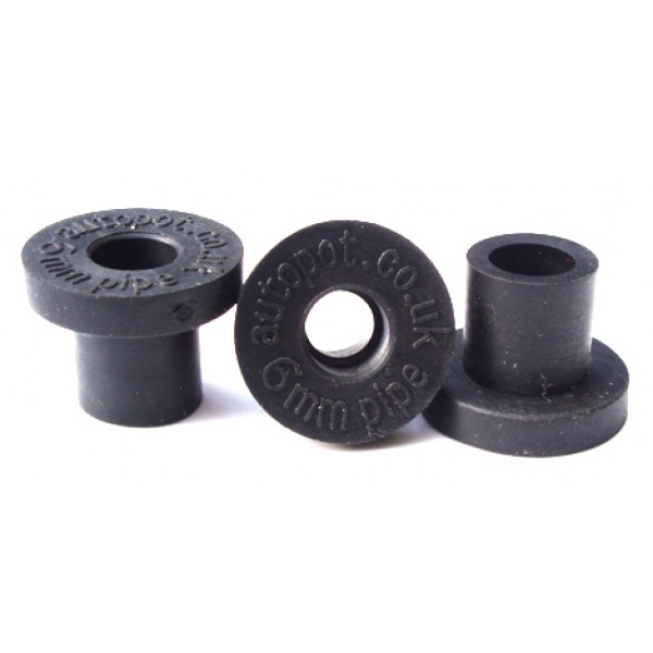 Details about   250 pcs pack of 1/4" 6mm Top Hat Grommet/Seals Hydroponics Drip System Tubing $$ 
