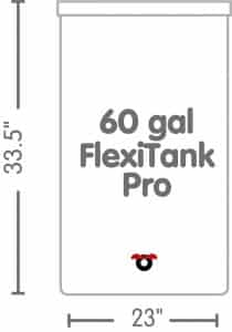 flexi tank pro 60 gal dimensions