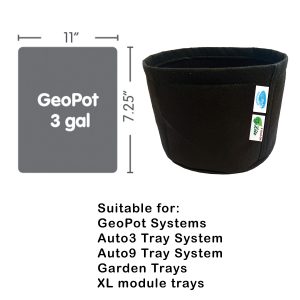 GeoPot 3 gal measurements